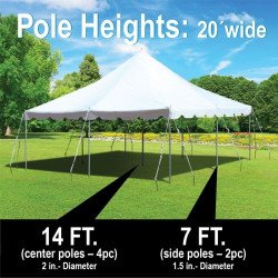20 x 20 Pole Tent